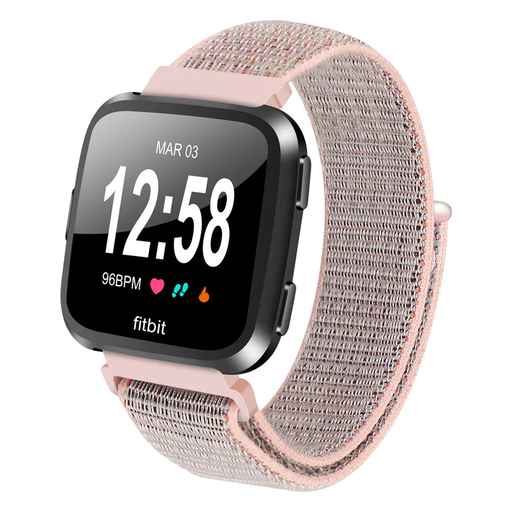 Сменный нейлоновый ремешок для наручных часов Fitbit Versa прочный тканый FITBIT умные