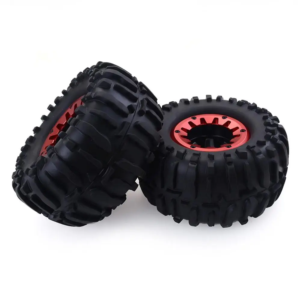 

LeadingStar 2PCS/Set 1/10 RC Truck Climbing Car Tire Aluminum Alloy Wheel for HSP TRX-4