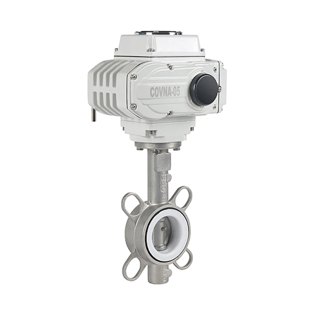 DN80 " ВКЛ/ВЫКЛ Тип электродвигателя управляемый Дроссельный клапан mororized полный шариковый клапан скважины SS304 Нержавеющая сталь бабочка BV