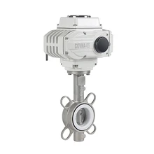 DN80 " ВКЛ/ВЫКЛ Тип электродвигателя управляемый Дроссельный клапан mororized полный шариковый клапан скважины SS304 Нержавеющая сталь бабочка BV