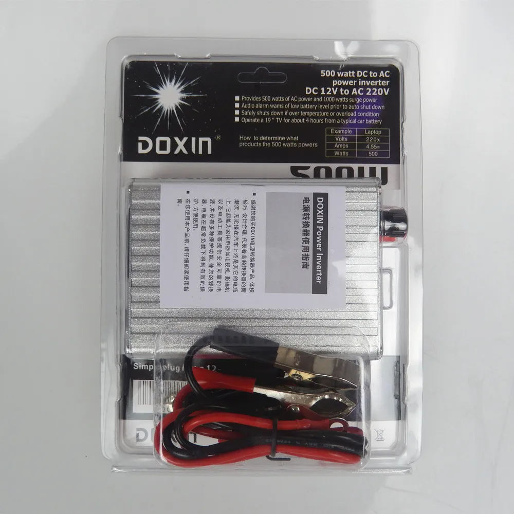 DOXIN 500 Вт USB Инвертор 12V24V к 110V220V автомобильный домашний Инвертор преобразователь мощности