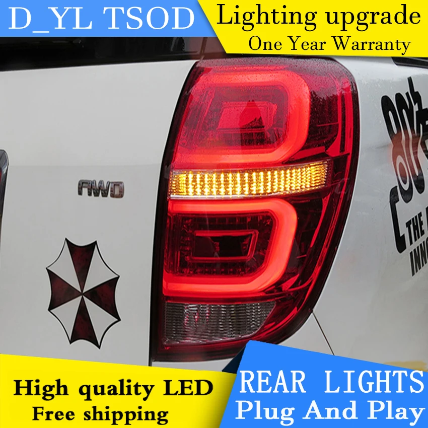 D-YL Car Styling Accessories for Chevrolet Captiva LED Taillights 2008-2014 Tail Light Rear Lamp DRL+Brake+Park+Signal | Автомобили и