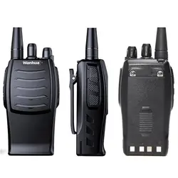 Новый, 2 предмета WH27 Портативный Ham радио CB рация UHF 5 Вт 16CH 403-470 мГц 1800 мАч двухстороннее радио черный