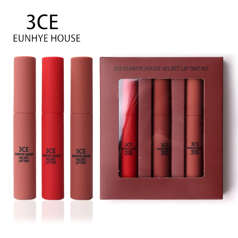3ce eunhye House матовый блеск для губ Набор Liquido легко носить длинный прочный batom 3 цвета