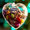 30pcs Christmas Decoration Clear Plastic Balls Transparent Bauble Xmas Ornament Heart Shape Romantic Tree Window Wedding Gift ► Photo 2/6