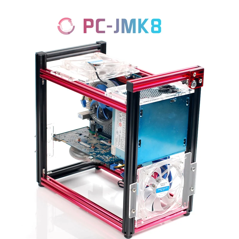 QDIY PC JMK8 новый продукт ATX алюминиевые строительные блоки DIY вертикальные с водяным