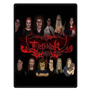 

Dethklok Coral Fleece Sofa Throw Blanket Winter Bed Sheet Bedspread Customized Kids Manta Drop Ship Home Textile