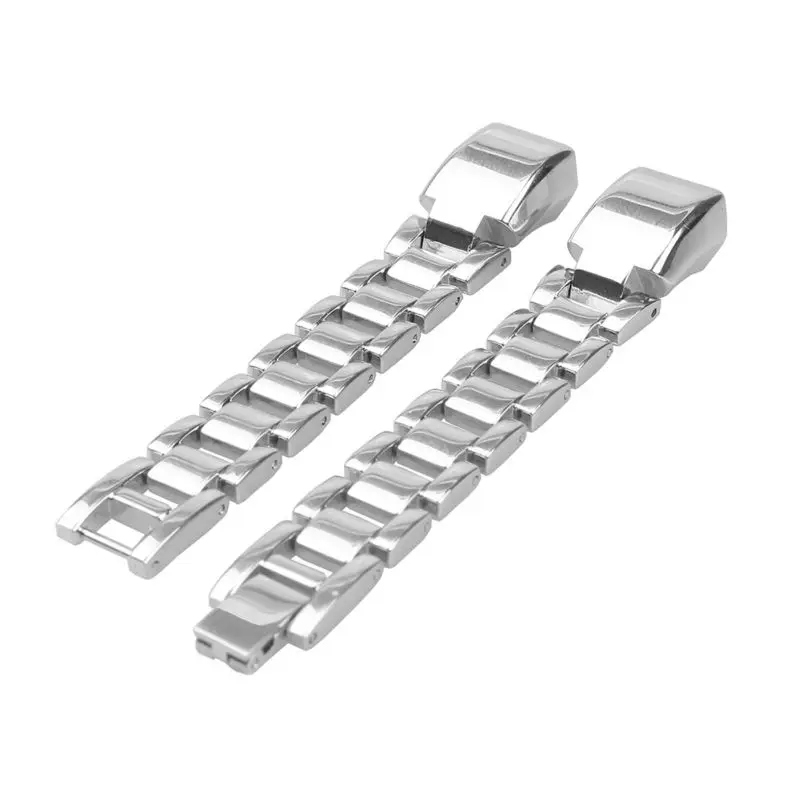 Серебряные металлические полосы для fitbit alta Ace простой замок, высокое качество подходит для большинства наручных серебряных стальных сменных полос