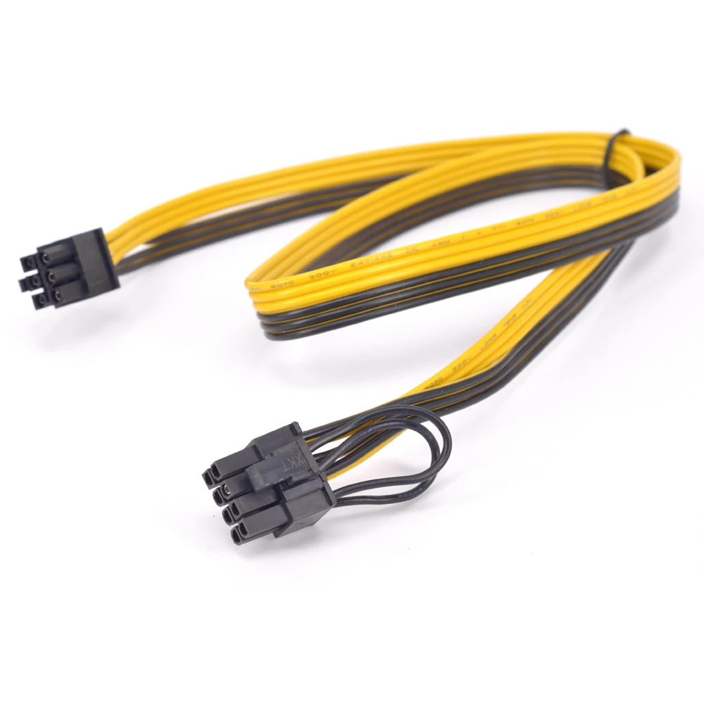 Lot de 2 câbles adaptateur d'alimentation PCI-E 6 broches vers 8