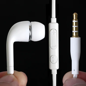 

100pcs Headphones 3.5mm Jack Earphone Earbuds Stereo Wired Headset with Mic for Iphone Sony Xiaomi Samsung S8 S9