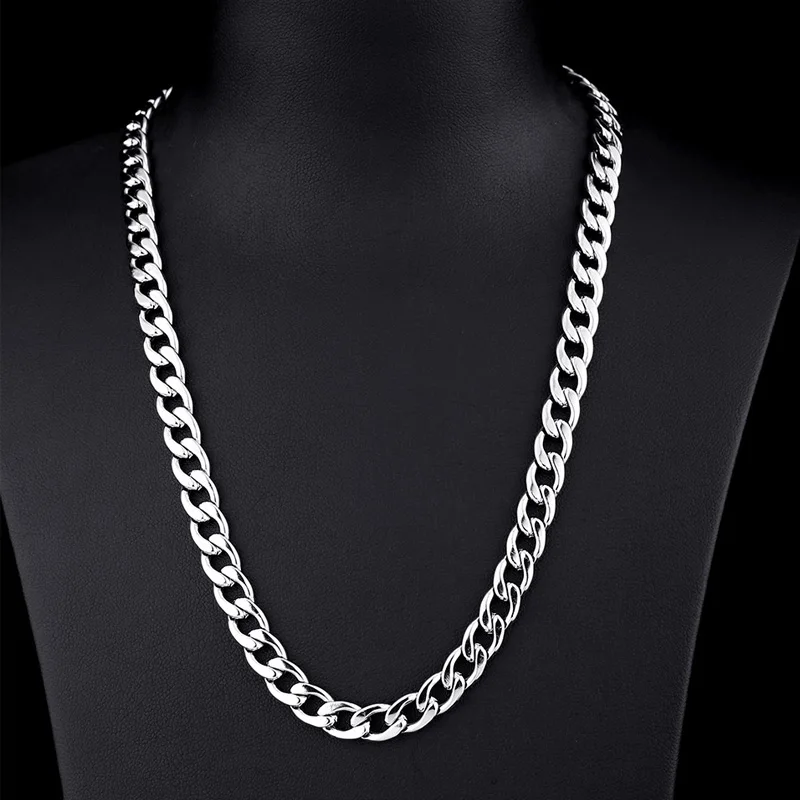 Necklaces For Men 2018 New Arrivals Silver Color Titanium Steel Casting Snake Chains Necklace