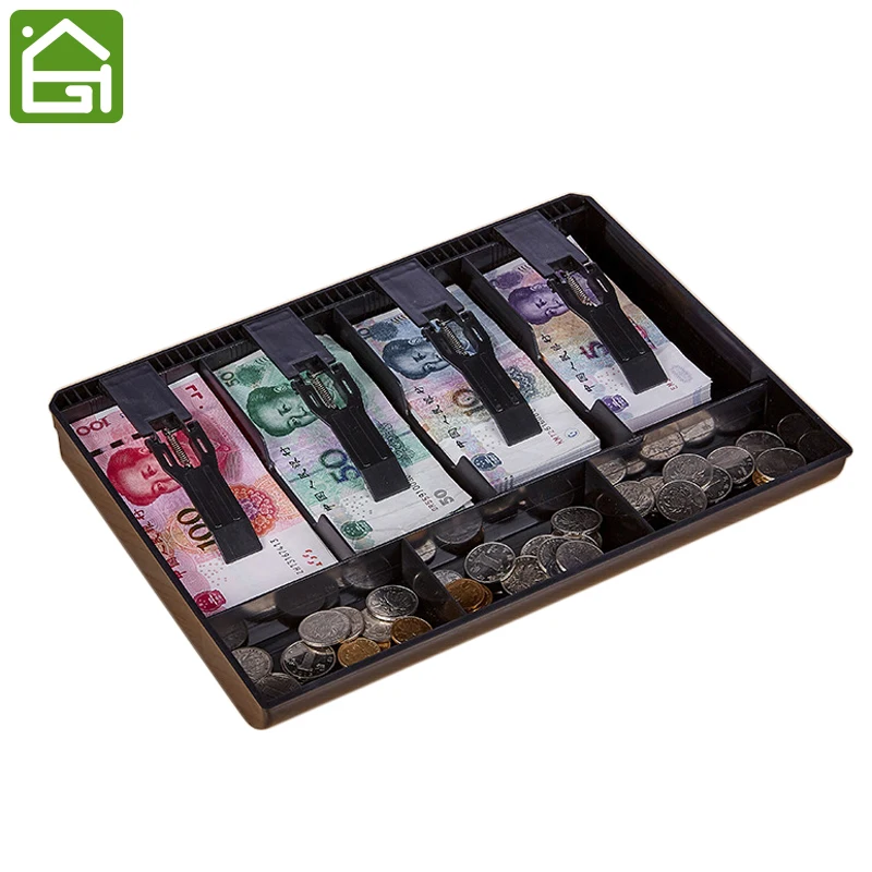 Durable Money Cash Coin Storage Box Cash Register Insert Tray