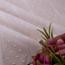 Пряжа из чистого хлопка, небольшая жаккардовая ткань, маленькая свежая Женская ткань для платья