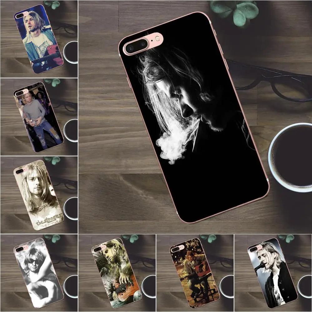 

For Huawei G8 Honor 5C 5X 6 6X 7 8 9 Y5II Mate 9 P7 P8 P9 P10 P20 Lite Plus 2017 Soft Cell Phone Shell 2018 Nirvana Kurt Cobain