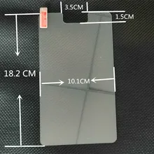 7 дюймов универсальная защитная пленка из закаленного стекла для планшета, размер: 18,2*10,1 см+ спиртовая ткань+ пылеуловитель