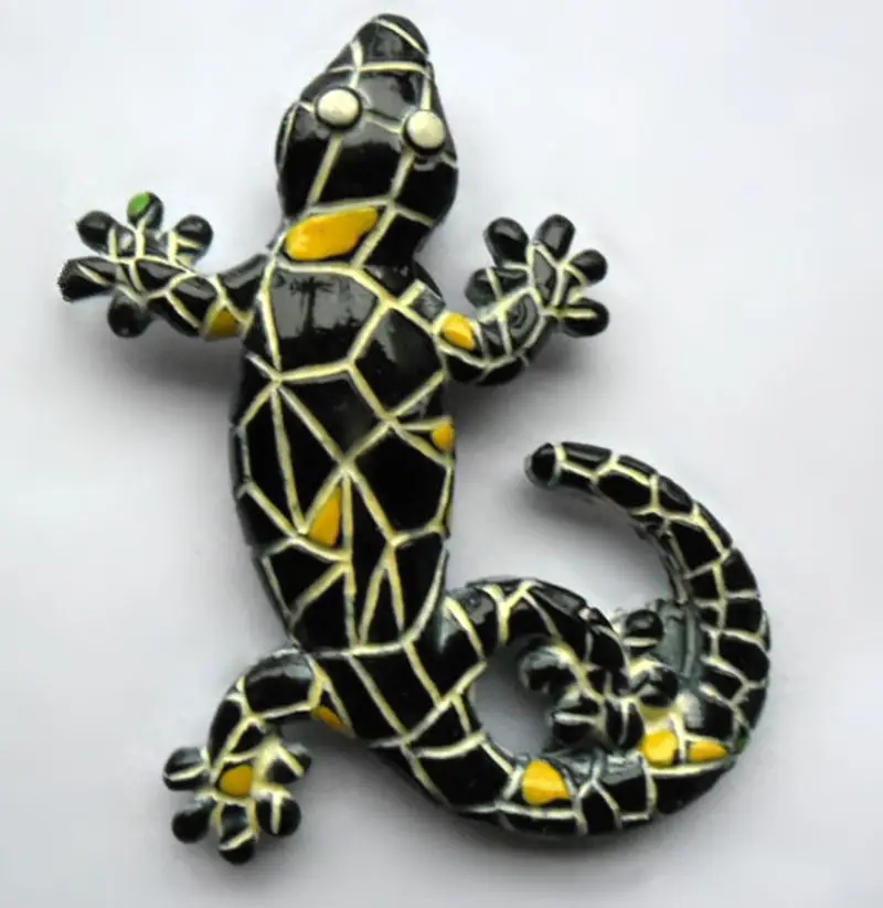 

Barcelona Gecko Mosaic 3D Relief Fridge Magnet Home Decortion Refrigerator Magnet Tourism Souvenirs Magnetic Stickers