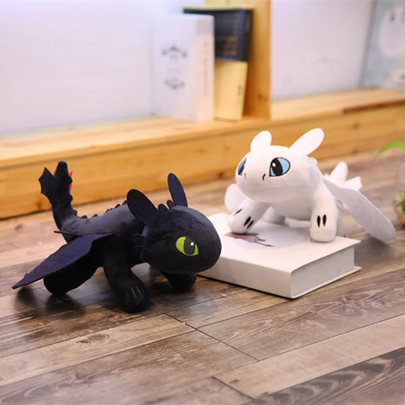 

35cm How To Train Your Dragon 3 Plush Stuffed Soft Toothless Night Fury Plush Toy Dragon White Toothless Plush Toys For Children