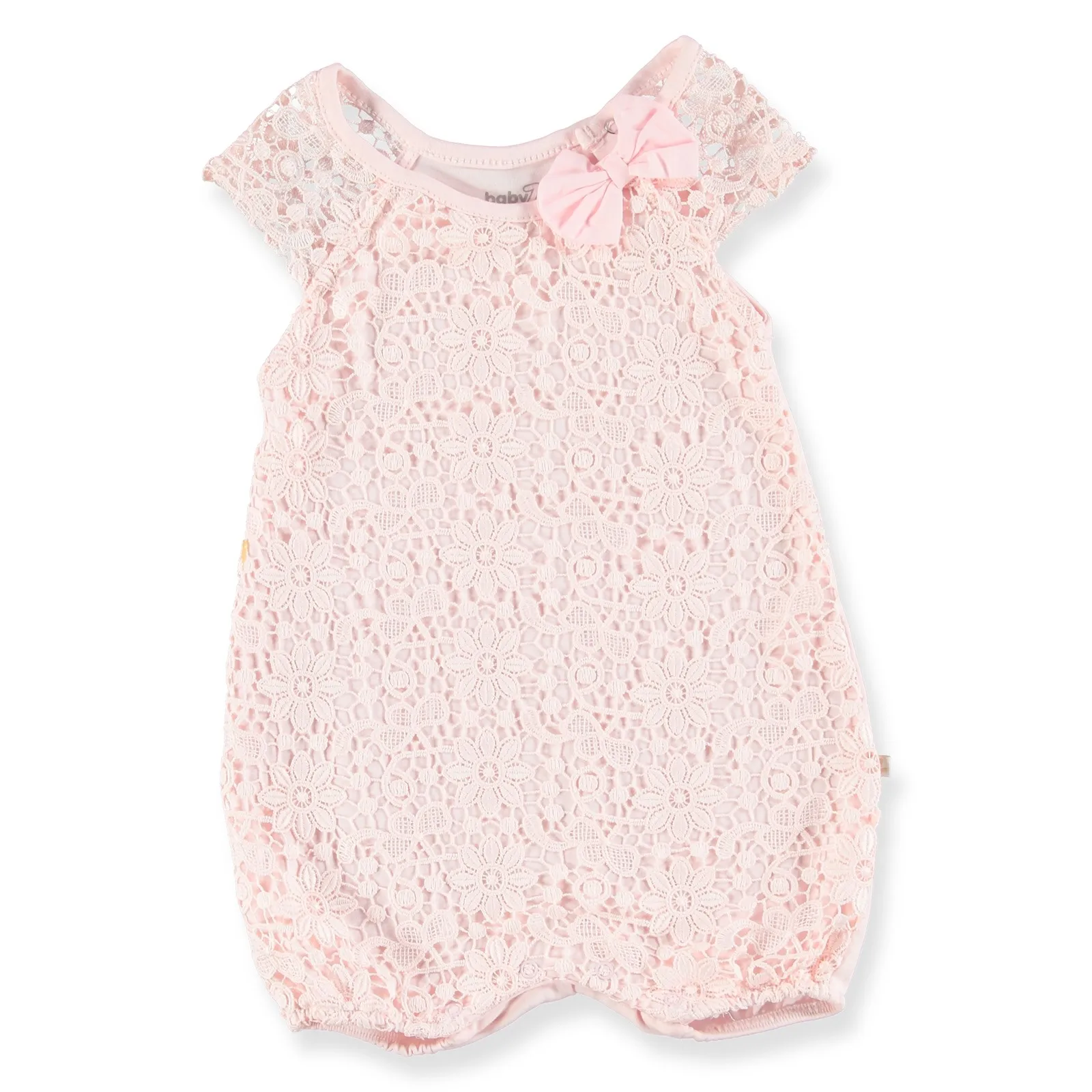 

ebebek BabyZ Lacy Texture Baby Girl Short Romper