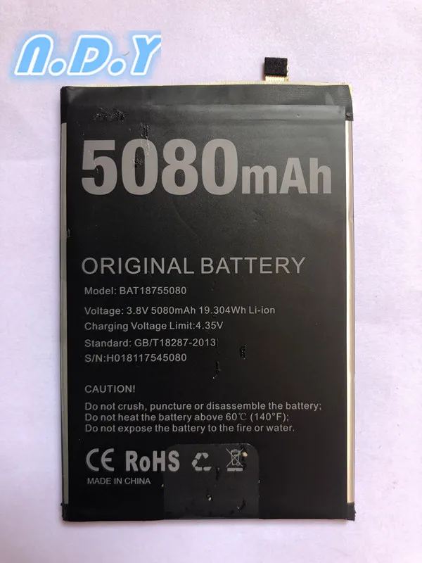 

100% Original New Doogee Y7 Plus BAT18755080 Battery 5080mAh Polymer Li-ion Batteries For Doogee Y7 PLUS Mobile Phone
