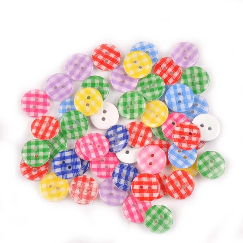 

50pcs 13mm Mixed Round Resin Buttons For Scrapbooking Crafts Sewing Supplies DIY Garment Accessories Home Decoration YKL0061x