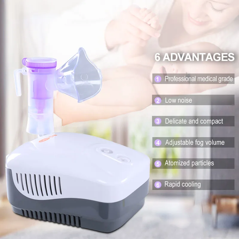 

Cofoe Medial Compressor Nebulizer Machine Atomizer Sprayer Pediatric Nebulizer Inhaler for Asthma Respiratory Care