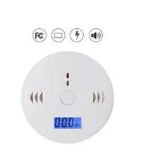 Охранных 85dB Предупреждение Высокочувствительный ЖК-дисплей photoelectric независимых угарного газа Сенсор отравления угарным газом сигнализации детектор