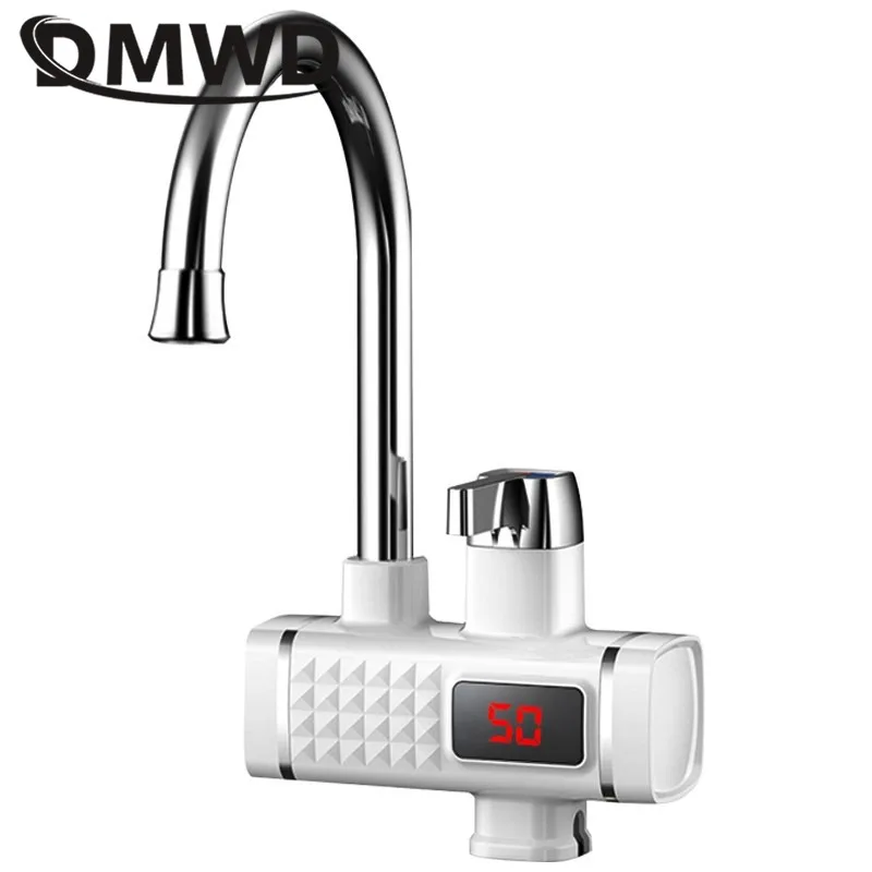 DMWD 3000 Вт мгновенный Электрический кран водонагреватель дисплей температуры электрический водонагреватель без резервуара для горячей воды Ванная комната Кухня 220 В ЕС|Электрические водонагреватели|   | АлиЭкспресс