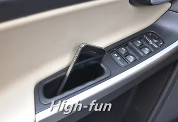 

FUNDUOO 2pcs Front Door Container Armrest Storage Box For VOLVO XC60 2010 2011 2012 2013 2014 2015 Free Drop Shipping