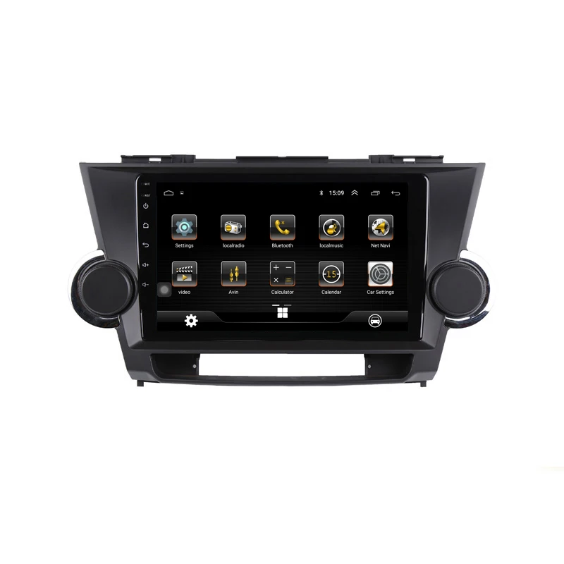 10 1 &quotAndroid автомобильный DVD мультимедийный плеер gps для Toyota Highlander 2009 2010 2011 2012 2013