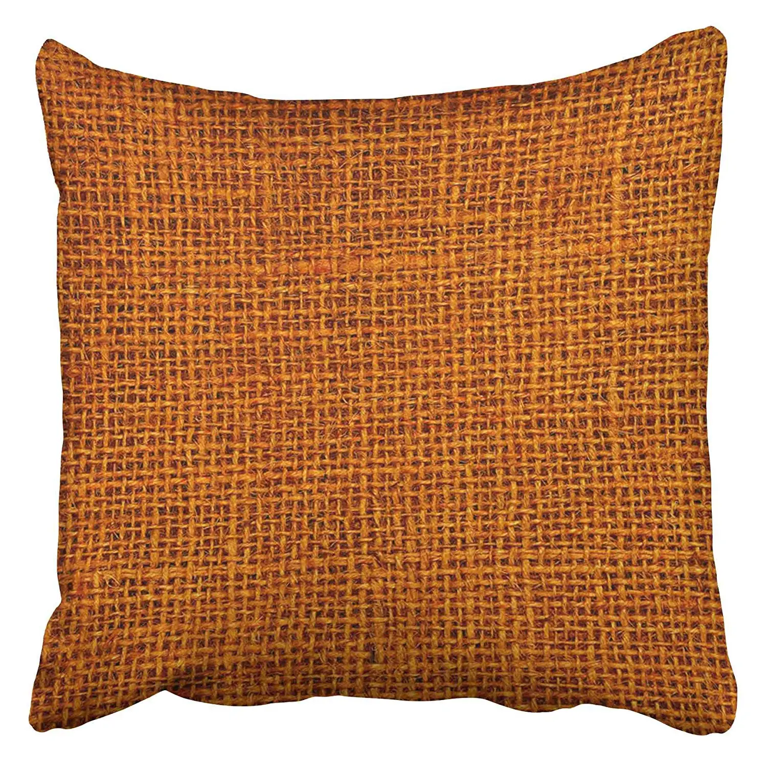 3D Pillow Covers Cases Blank Rust Colored Canvas Macro Detail Full