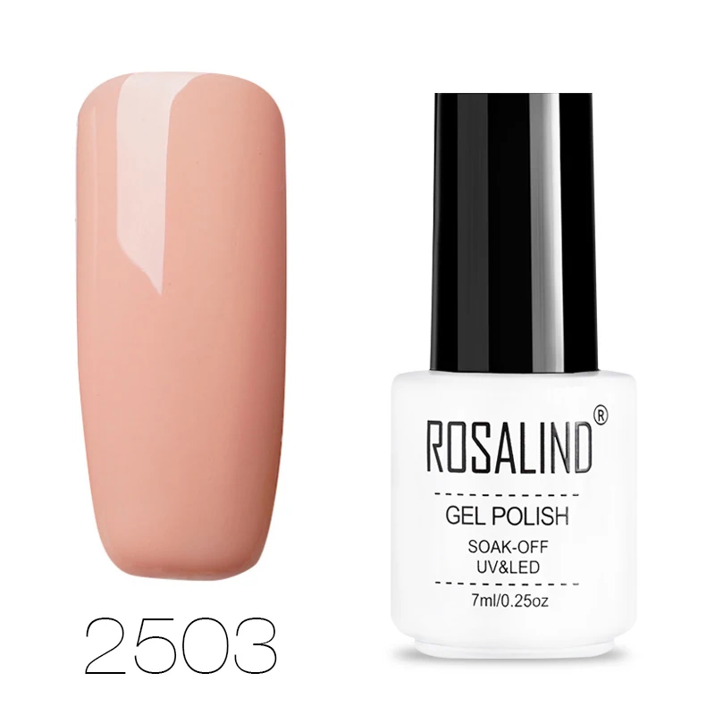 ROSALIND Гель-лак для ногтей маникюрный набор для наращивания ногтей стойкий лак УФ светодиодный гибридный дизайн гель лак для ногтей - Цвет: RC2503