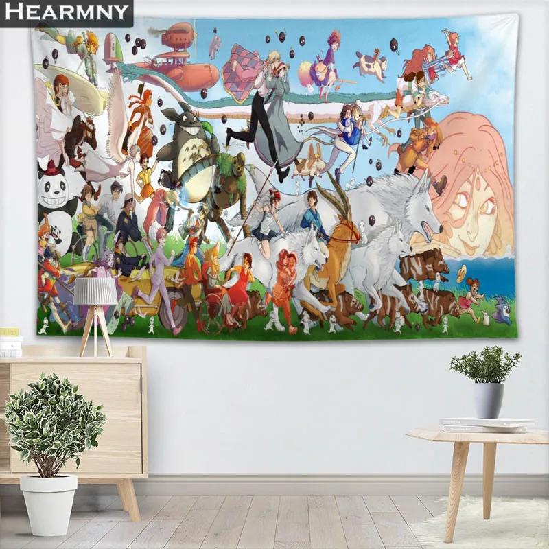 studio ghibli wall tapestry