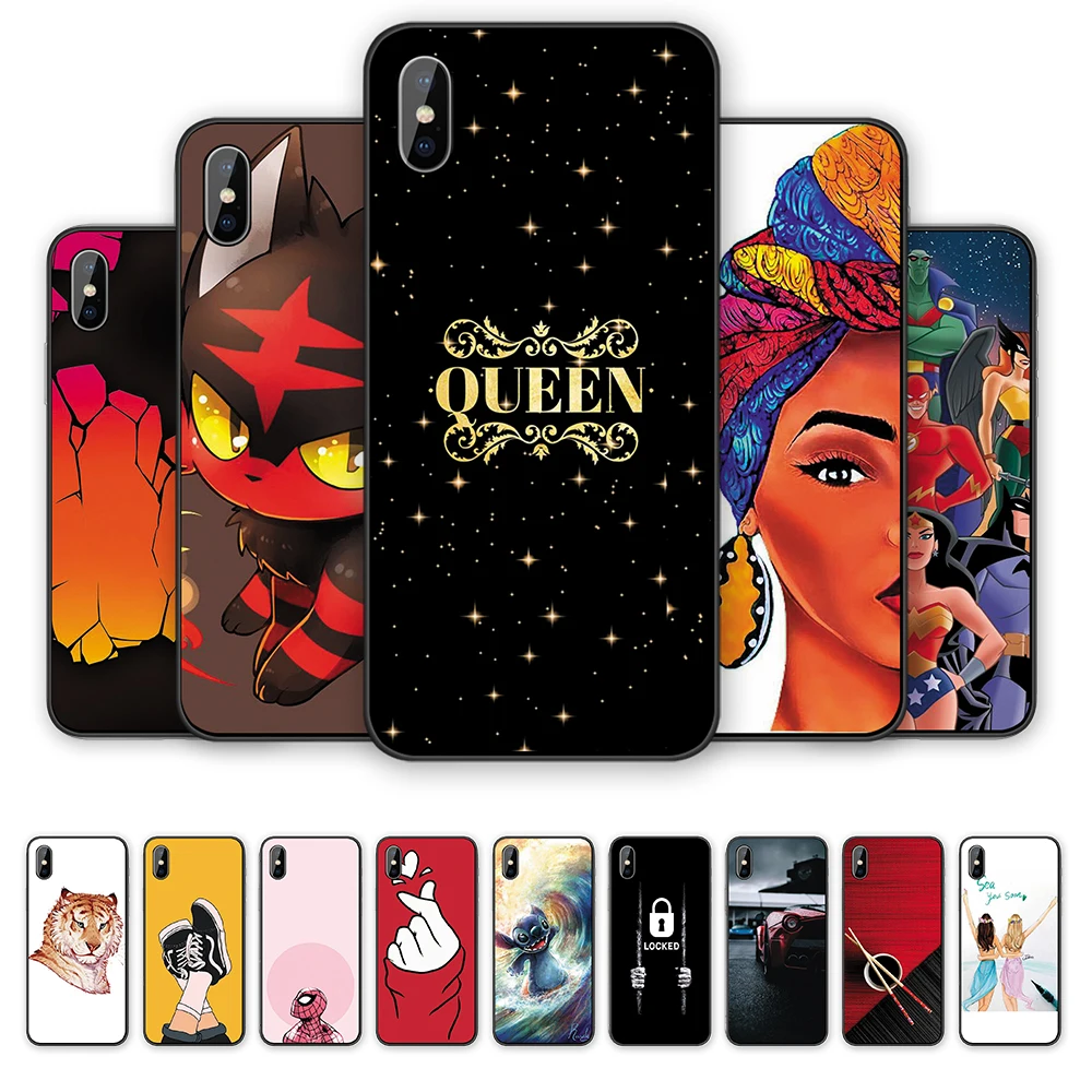 

Luxury Brand Cover Silicone TPU Phone Case For iphone 6S X XR 8plus Flower soft back Phone Case For iphone 8plus 6S X XR Marvel