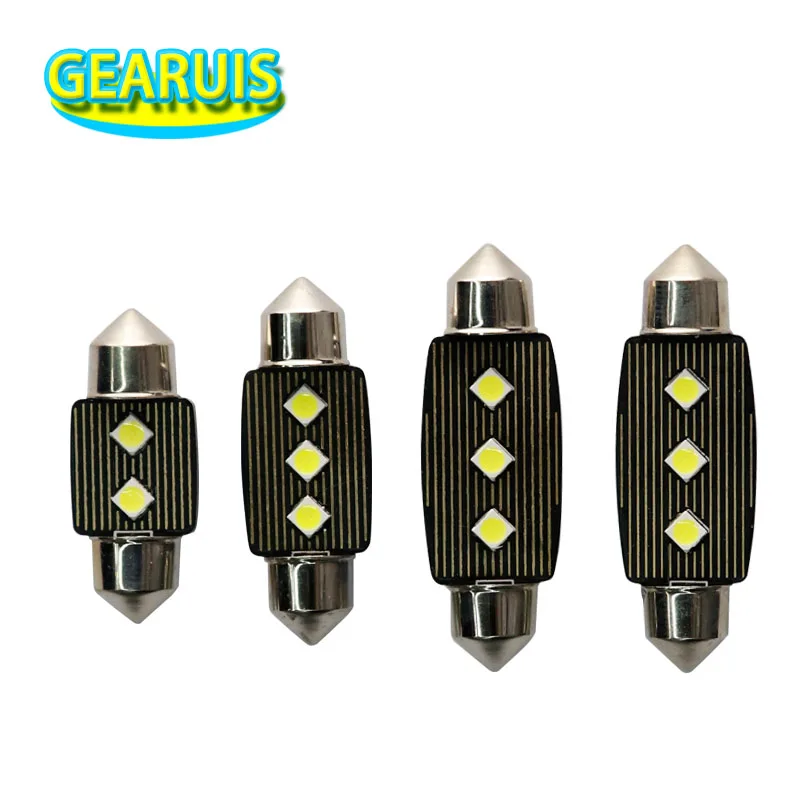 

100pcs C5W LED Car Interior light Festoon canbus non polar 2 3 smd 3030 led 31MM 36MM 39MM 41MM no error Reading Dome Lamp 12V