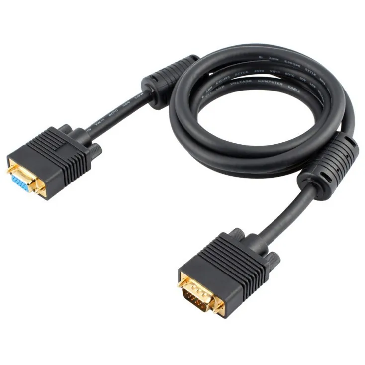 Кабель удлинитель VGA 3 + 9 с винтами 1 5 м|to vga|vga femalevga male |
