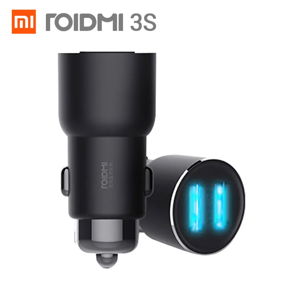 Оригинальное автомобильное зарядное устройство Xiaomi Roidmi 3S Bluetooth 5V 3.4A с двумя USB mp3