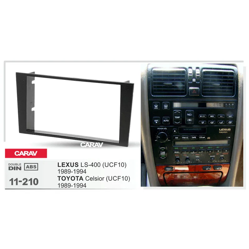 Radio Fascia for TOYOTA Celsior (UCF10) LEXUS LS 400 (UCF10) Double Din