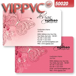

a50020 plastic business cards template for white pvc card printing