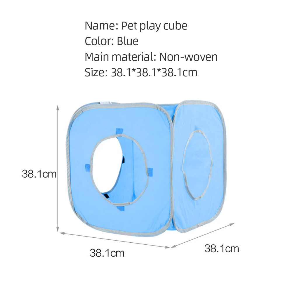 Квадратная форма кошка игрушка для питомцев складной кот для домашних животных туннель нетканый куб для кошек Игрушка «туннель» игрушки для кошек