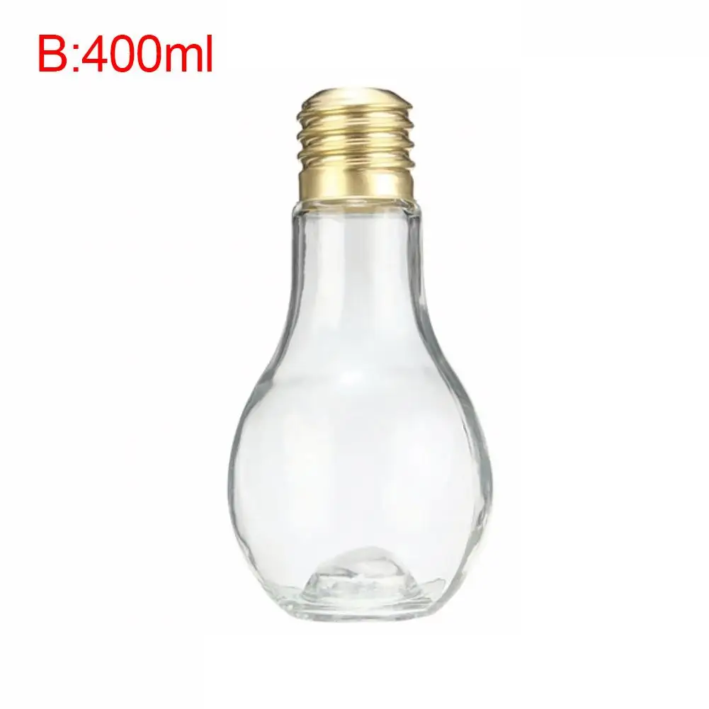 Инновационный светильник, бутылка для напитков, соков, милая соковыжималка, бутылка для молока, летняя бутылка для воды(случайный светильник, цветов - Цвет: 400ml