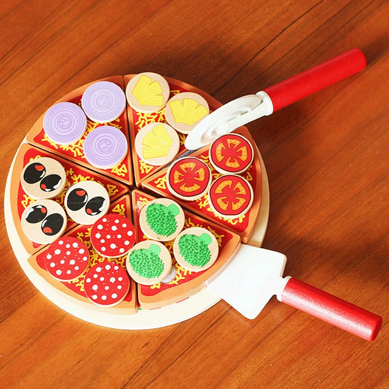 Buy Mother Garden Wooden Lovely Pizza Food Toy Play