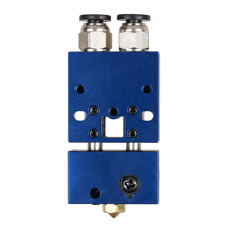 3DSWAY 3D Printer Parts Improved Version Based on E3D Cyclops 2 In 1 Out Hotend Dual Color Switching Hotend Kit 0.4mm1 (2)