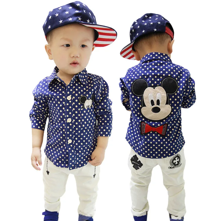2016 autumn new brand children s clothing kids boys shirts long sleeve with collar lovely cartoon