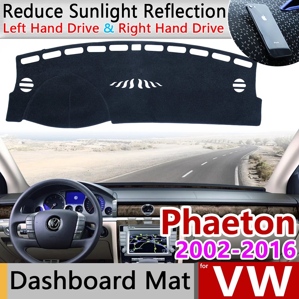 Для Volkswagen для VW; Фаэтон 2002~ 3D Противоскользящий коврик на приборную панель солнцезащитный коврик защита аксессуары с покрытием 2013