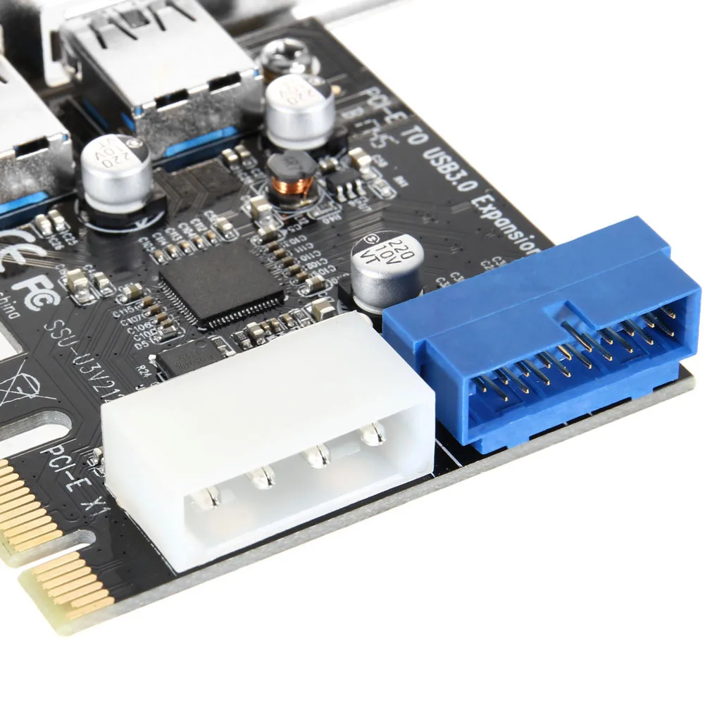 Новый адаптер с 2 портами 5 Гбит/с PCI E на USB 3 0 для Win XP / 7/8/10 AC328 QJY99|pci-e to usb|pci-e usb 3.0usb pci-e