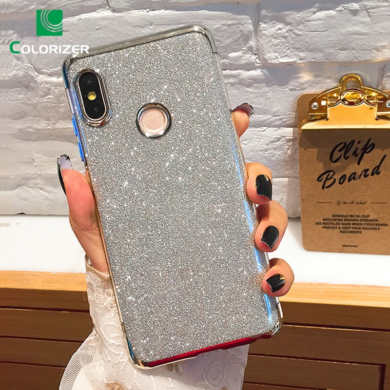 

Plating Glitter Bling Silicone Phone Case For Xiaomi Mi Mix 2 2s A2 lite 8 SE 6 6X A1 5X Redmi Note 4 4X 5 6 Pro 5A 5 Plus Cover