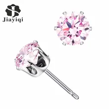 Новое поступление модные женские маленькие серьги ювелирные изделия красочный Циркон Кристалл серьги гвоздики для помолвки