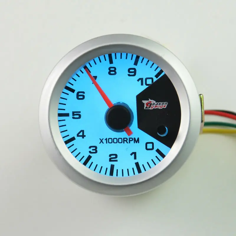 

52MM Self-test function Stepper motor 7 Color backlight Car Tachometer Gauge 0-10000 RPM Free shipping