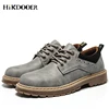 Men Leather Casual Shoes Leather Brand Men Martin Shoes Work Safety Boots Designer Mens Flats Work & Safety Shoes ► Photo 1/6