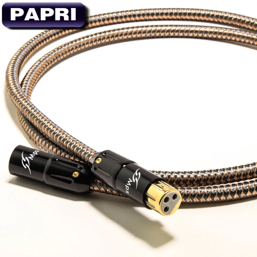 PAPRI MPS M 9 XLR Gold Plated Balance Connector Plugs Silve Plated 6N 99 99997 OCC
